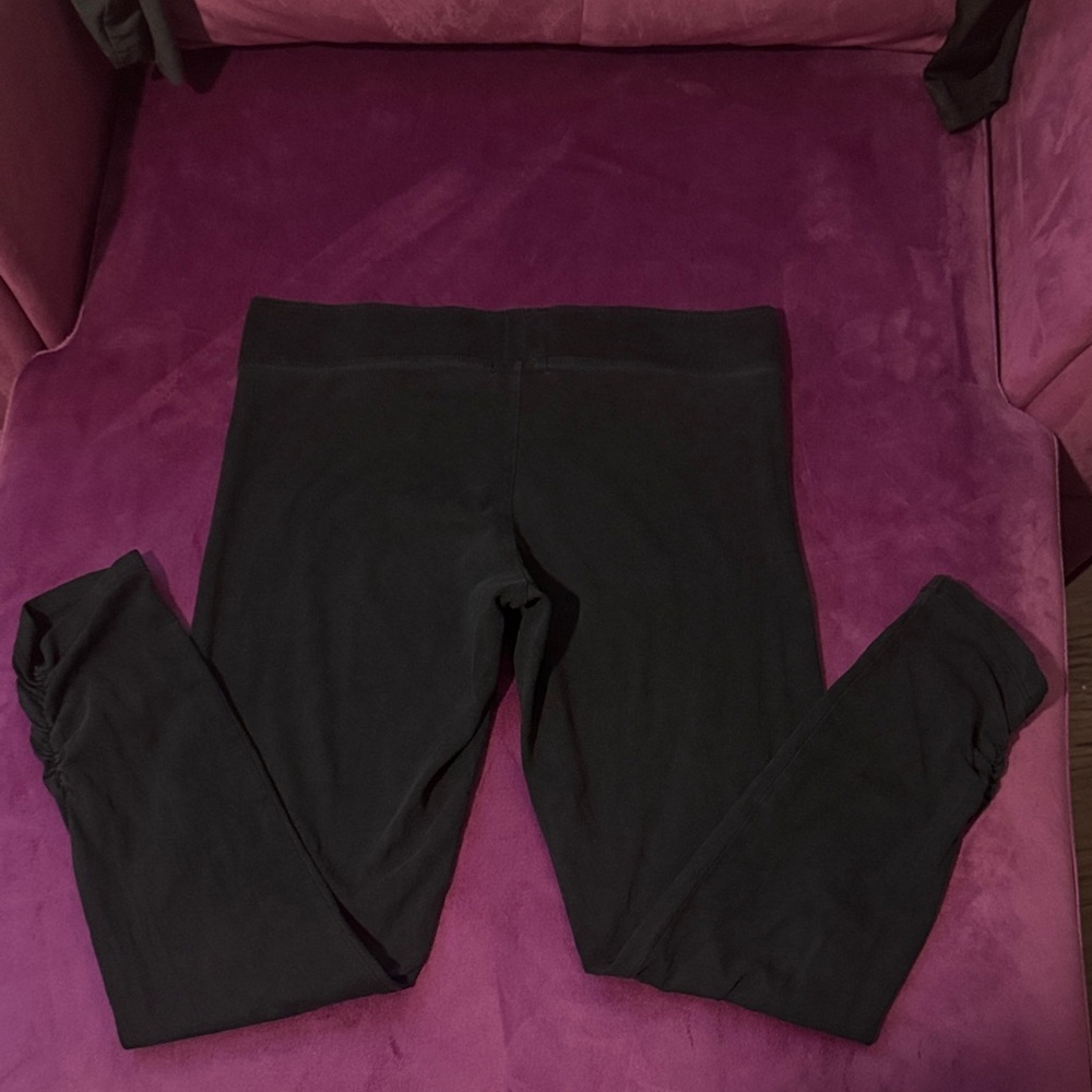 Juicy Couture Black Leggings with Ruched Hem Tights Women’s Pants Size Small - Picture 4 of 11